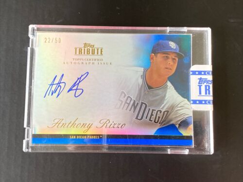 2012 Topps Tribute Certified Anthony Rizzo On Card Autograph (22/50) SEALED
