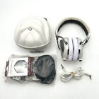 V-Moda Crossfade M-100 Headphones White EUC With Accessories Extra Cushions