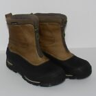 Columbia BugaZip Women’s Thermolite Waterproof Leather Snow Boots Blk/Tan Sz 9