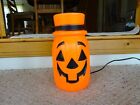 Vintage Halloween Blow Mold Tall Jack-o-lantern with Top Hat Light