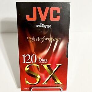 JVC VHS Tape T-120 SX Blank High Performance New Sealed
