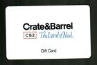 CRATE & BARREL The Land of Nod ( 2017 ) Gift Card ( $0 )