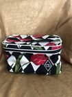 RARE Christian Dior Vintage Cosmetic Case Makeup Red Tulips Bag