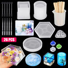 26Pcs Epoxy Resin Casting Silicone Mold Kit For DIY Jewelry Making Pendant Craft