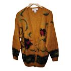 Vintage Michelle Stuart Mohair Wool Cardigan Sweater Oversized Small Boho