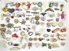 82 Piece Vintage + Modern Small Brooch Pin Lot - Unsigned