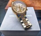 Michael Kors MK6356 Ritz Gold Stainless Steel Bracelet Chronograph Women's Watch