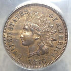 1870 Indian Cent, Bold N, Semi Key Date, ANACS AU-55