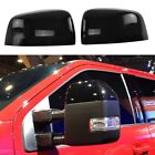 For 2023-2024 Ford F250 F350 F450 Top Half GLOSSY BLACK Mirror Covers Overlay (For: 2023 F-250 Super Duty)