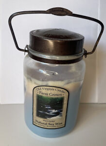 Old Virginia Candle Natural Soy Wax Water Garden 3/4 Full 24.5 Oz Glass