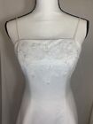 #18512 Bridal originals Wedding Gown White Beading Train Size 6 Brand