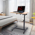 Adjustable Mobile Rolling Laptop Desk Hospital Table Cart Over Bed Food Stand US