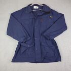 Vintage LL Bean Jacket Mens Large Blue Coat Hooded Full Zip Outdoor Retro 90s*