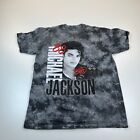 Michael Jackson Bad Tour Shirt Adult Large Gray Crew Neck Music Pop Casual