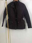 Coach Womens Purple Long Sleeve Mock Neck Full-Zip Quilted Jacket Size Small