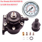 For Honda B16A- B16B-B17-B18C-B20- D16-D16Z6 FPR+Fuel Pressure Regulator Gauge (For: Honda)