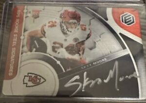 2022 Panini Elements SKYY MOORE RC Rookie Steel Signatures Auto #’d /199 Chiefs!