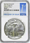 New Listing2021 w burnished silver eagle type 2 ngc ms 69 fdoi 1st Label