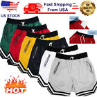 Men's Shorts Basketball Zipper Pocket Sport Shorts Gym Pants Athletic Shorts*US