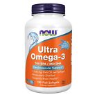 NOW FOODS Ultra Omega-3 (Fish Gelatin) - 180 Fish Softgels 08/26