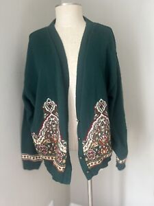 Vintage Southern Lady Cardigan Sweater size XL