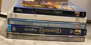 Lot of 5 Disney DVD Movies Sealed Enchanted Princess & the Frog Brave Cinderella