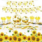 172 Pcs Sunflower Party Decoration Supplies Serve 24 Guests With Sunflower The