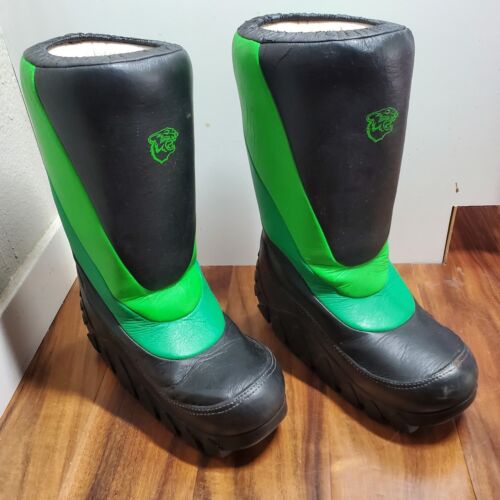 St. Mortiz Vintage Moon/Snow Boots US Size Eur 41 42 Green Black Panther Sauro