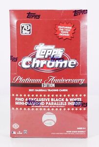 2021 Topps Chrome Platinum Anniversary Baseball Hobby LITE Box 16 packs per box