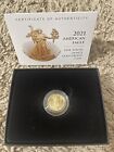 2021 W 1/10 American Eagle One-Tenth Ounce Gold Proof Coin(21EEN)