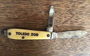 VINTAGE TOLEDO ZOO SOUVENIR POCKET KNIFE~USA~ 1.5” Blade