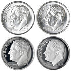 2021 P D S S Roosevelt Dime Year Set Silver & Clad Proof & BU 4 Coin Lot