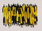 30ct Mixed Lot Misprint Retractable Click Pens: GOLD / NEON / LEMON / YELLOW