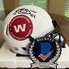 John Riggins Autographed Signed Washington Commanders Mini Helmet Beckett