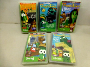 New ListingLot Of ( 6 ) Veggie Tales  Vhs Tapes Good Condition