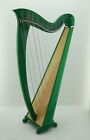 Mikel Saffron 34 Strings Lever Harp |  Green Finish | VAT Free Home Delivery