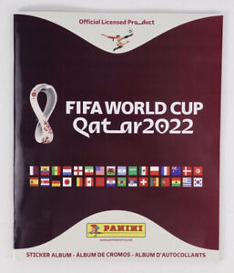 2022 Panini FIFA World Cup Qatar Soccer Sticker Collection Album w/ 10 Stickers!