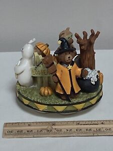 Old Virginia Candle Co Candle Capper Toppers BOO BEAR Ghost Witch Halloween