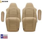 2002 2003 2004 2005 06 Ford F250 F350 Super Duty Lariat Leather Seat Cover TAN (For: 2002 Ford F-350 Super Duty Lariat 7.3L)