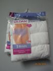 Gildan Women's 3-Pack White Premium Cotton Briefs Underwear Size 7/L LOT OF 2!