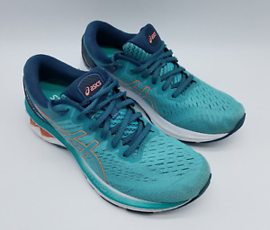 Asics Gel Kayano 27 Women's Size 9 Running Shoes Teal Coral