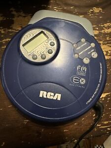 New ListingVintage RCA RP2512 Portable Personal CD Player FM Stereo Tuner Xtreme Skip Blue