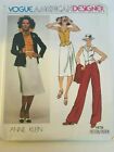 Vogue American Designer Anne Klein Sewing Pattern 1479 Career Skirt Outfit Sz 10
