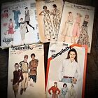 LOT 5 Vintage Vogue Simplicity Butterick McCall’s Sewing Patterns 1970-80s RARE