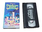 Disney’s Sing Along Songs LOT Of 2 Disney Christmas VHS & Bare Necessities