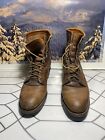 Chippewa Mens Boots Brown Leather Western Riding Made In USA Size 10.5 EE