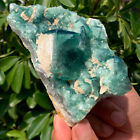 279G  Rare Transparent Green Cube Fluorite Mineral Crystal Specimen/China