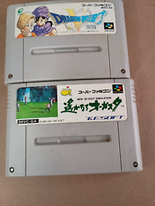 Dragon Quest V 5 Nintendo Super Famicom Japanese & Augusta 3D Golf US Seller