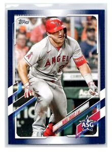 New ListingMike Trout 2021 Topps Update BLUE SP Parallel ASG-1 Insert Card.
