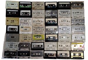 CHOICE LOT OF 1 TO 100 CASSETTE TAPES FOR CRAFTS, REPURPOSE OR PARTY DECORATIONS